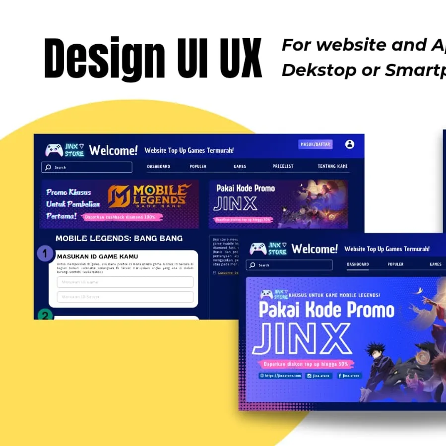 Desain UI/UX Menarik untuk Website dan Aplikasi
